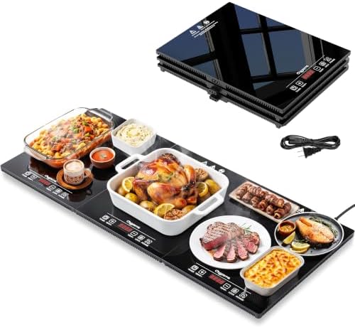 Chezerra Electric Warming Tray, 3-in-1 Food Warmer for Buffets Party, Black by Unknown
