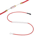 MECCANIXITY Universal Rice Cooker Temperature Fuse, 100°C 10A 250V Metal Thermal Fuse with Terminal and Ring Terminal Fiberglass Sleeving for Electric Pressure Cooker Repair Part
