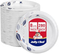 JOLLY CHEF 280 Count Paper Plates 8 inch Disposable by JOLLYCHEF
