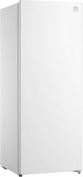 Kenmore Upright freezer - Convertible Refrigerator/Freezer, 5 Shelves, Garage Ready, Meat Storage, Auto Defrost, Congelador For Home, Apartment, Basement, Dorm, 7.0 Cubic Feet Capacity, White