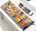 Food Warming Mat Large, XXL (42"x15") Electric Food Warmers Mat with Heat Resistant Pad for Countertop, Heat 6 Level Temperature & 6 Hours Timer, Foldable Heating Trays for Buffets Party, Gray by NtoaujaoPilatesReformerSet