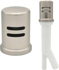 Dishwasher Air Gap Kits with Stainless Steel Dishwasher Air Gap Cover and Matching Escutcheon, Replacement air gap dishwasher, Solid Brass Air Gap Cap,Stainless Steel Finish