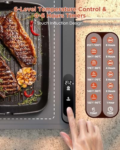 FEPPO Food Warming Mat, (XXL 36"x16") Food Warmers for Parties Buffet - Image 4