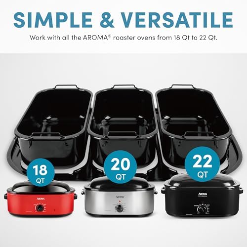 AROMA® Triple Buffet Server Accessory for Aroma 18-Qt., 20-Qt., and 22-Qt. Roaster Ovens - Image 2
