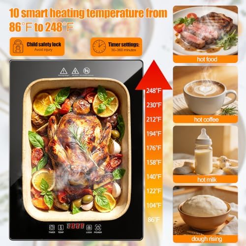 Electric Warming Tray, 3-in-1 Food Warmers for Parties Buffet - Image 5