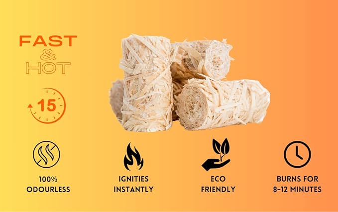 OOFT 100% Hardwood Pizza Oven Pellets and Firestarter Bundle - 5KG Resealable Bag - Suitable for Ooni, Dellonda, Nero, Fresh Grills, Ninja Woodfire and More - Includes Box of 25 Natural Firestarters