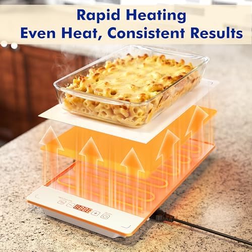 Electric Warming Trays for Buffets Party - 52 x 15 inches Food Warmers with Precise Temperature Control, Flexible Combination Buffet Servers and Warmers for Home Entertaining and Catering - Image 3