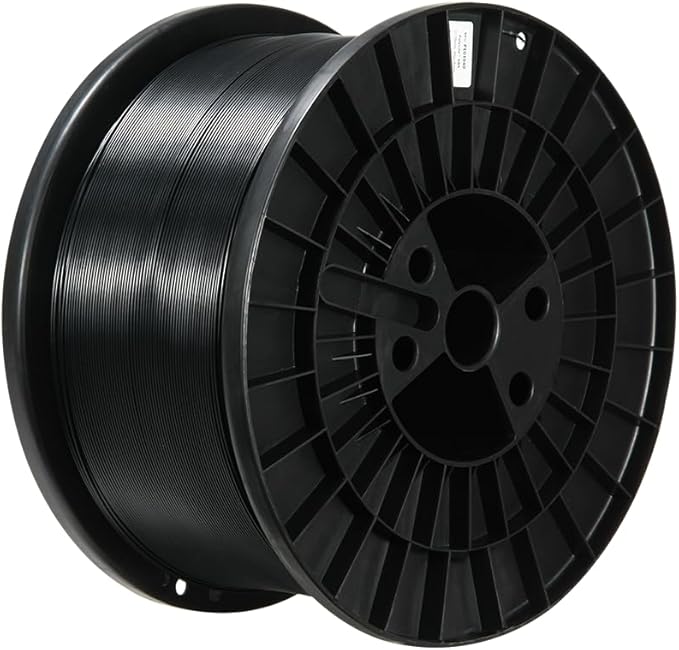 Polymaker 5kg ABS Filament 1.75mm Black, 3D Printer Filament 1.75mm Heat Resistant - PolyLite Black ABS 3D Printing Filament 1.75mm Cost Effective Large Spool, Strong & Durable