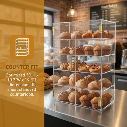 5 Tiers Countertop Bakery Display Case - Image 2