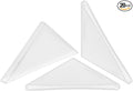 uxcell 20Pcs Plastic Corner Protectors 2x50mm Right Angle Shape Glass Corner Guards Cushion for Corner Protection of Glass, Mirror, Tile, White