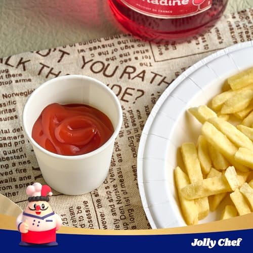 JOLLY CHEF 300 Pack Disposable Paper Coffee Cups 4 oz - Image 3