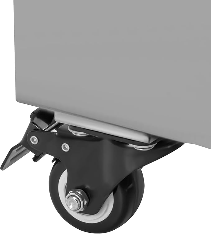 Commercial Mobile Fryer Filter with Wheels&Oil Hose, Kitchen Oil Filtration System 8.45Gal/min Oil Pump Flow, 14.53Gal Capacity for Restaurant use Hotel Snack Bar 4.92ft Power Cord
