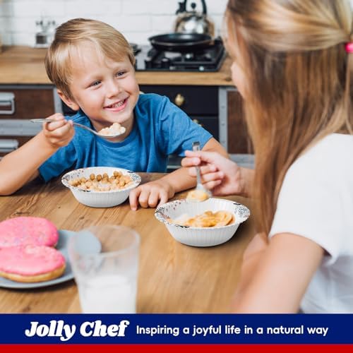 JOLLY CHEF 16 oz Disposable Paper Bowls with Floral Print 156 Count - Image 7