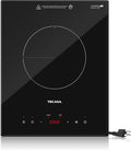 Built-in Induction Cooktop, TECASA 1800W Induction Hob Sensor Touch with 9 Power Levels, 120V Plug-in Single Stove Top Burner with Kids Lock & Timer for Apartment
