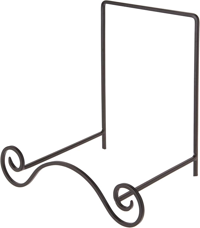 Bard's Wrought Iron Bowl or Deep Platter Stand, 9.375" H x 10.25" W x 7.625" D (For 12" - 16" Bowls or Deep Platters), Pack of 2