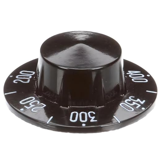 OCS Parts 200-400°F Black Thermostat Dial Knob for Commercial Fryers and Ranges | Direct Replacement fo Dean, Frymaster, Pitco, Vulcan Hart and More