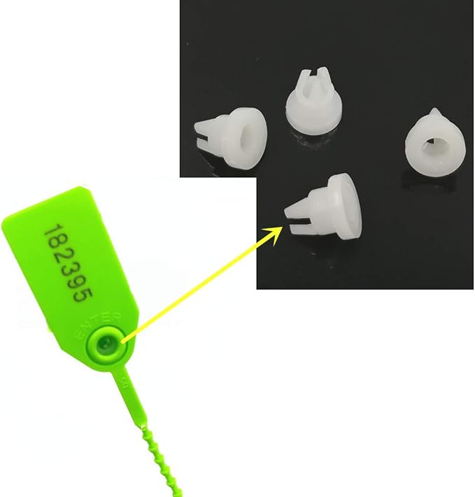 250mm Pull-Tite Security Seal Plastic Seals Signage Numbered Green (Package of 100) (Green)