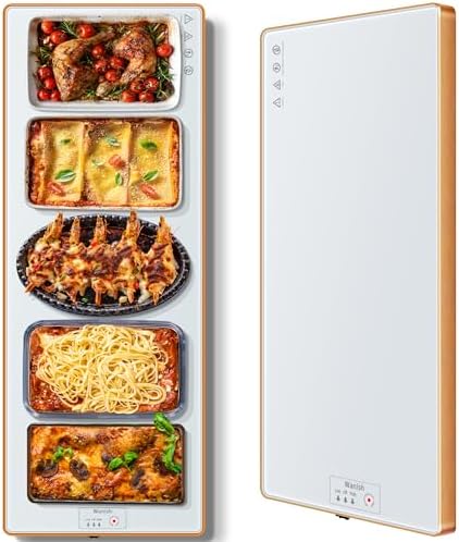Electric Warming Tray,Extralong 40"x12",Tempered Glass Warming Mat for Food by Wanish