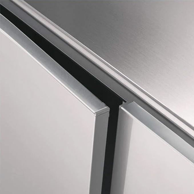 Hopepak Stainless Steel Contact Paper Peel and Stick Waterproof Silver Metallic Wallpaper Self Adhesive Removable Vinyl Roll for Kitchen Cabinet Refrigerator Dishwasher Countertop 17.3''x78.7''