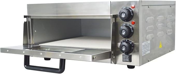 Commercial Movable Electric Single Deck Pizza Oven Multipurpose Indoor Pizza Oven 110V 2KW