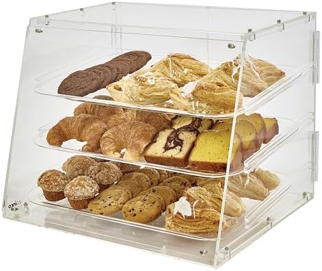 Winco 3-Tier Pastry Display Case, Acrylic Medium by Winco