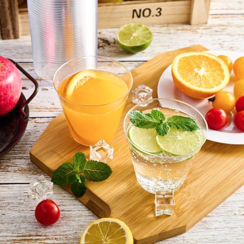 JOLLY CHEF 200 Pack 10 oz Clear Plastic Cups, Disposable Party Cups - Image 5