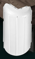 Dock Bumpers Dock Corner Bumper Fender Marine Boat Dock Bumpers for Edge Corner,Inflatable Dock Protection,Soft UV-Resistant Marine-Grade Vinyl,Stainless Steel Mounting Hardware Included,8"x16"