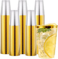 JOLLY CHEF 200 Pack Gold Plastic Cups, 12 oz Disposable Party Cups by JOLLYCHEF