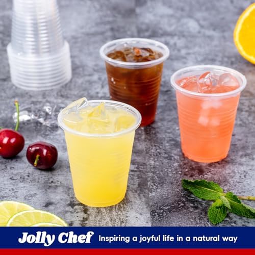 JOLLY CHEF 5 oz Plastic Cups, Disposable Cold Party Cups 300 Pack - Image 5