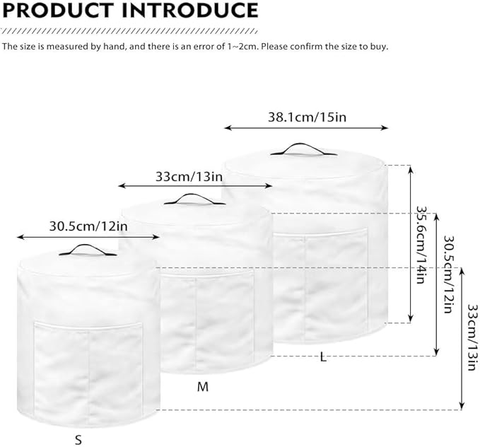 Flashideas Butterfly Roses Pressure Cooker Cover for Women Insulated Rice Cooker Cover with Easy to Clean Lining Waterproof Dust Cover with Pockets for Instant Pot 6 Quart Appliance Cover