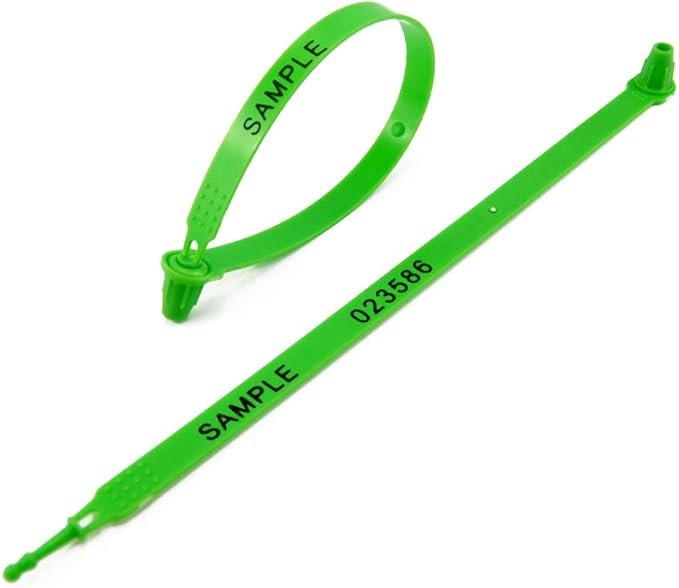 1000 Plastic Security Tamper Trailer Truck Shipping Container Seals (Green)