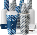 JOLLY CHEF 100 Pack 20 oz Disposable Coffee Cups with Lids Paper Cups by JOLLYCHEF