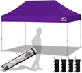 Eurmax USA Pop Up Canopy Tent Commercial Instant Canopies with Heavy Duty Roller Bag,Bonus 4 Sand Weights Bags (10x15,Purple)