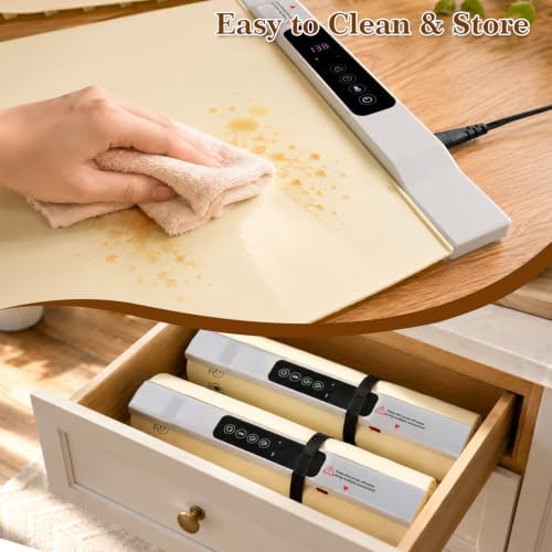 Electric Food Warming Mat, 2 Pack Warming Mat for Food, 34"x25" Large - Image 5