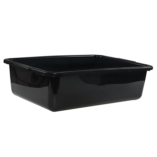 4-Pack Commercial Bus Tubs Box/Tote Box, Large Plastic Basin Tub (32 Liter)