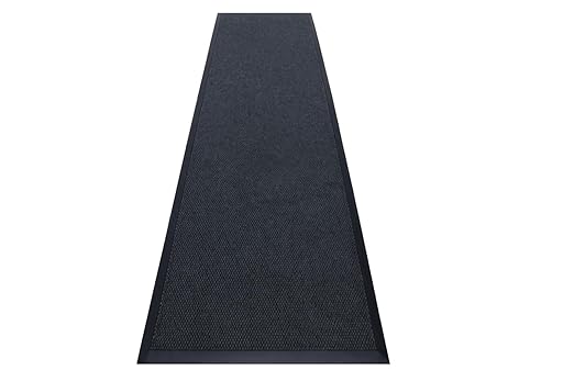 Guardian UG041004 Elite Guard Berber Indoor/Outdoor Floor Mat, 48" x 120", Charcoal