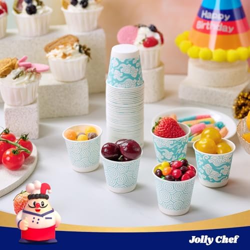 JOLLY CHEF 800 Pack Disposable Bathroom Mouthwash Cups 3 oz Paper Cups - Image 3