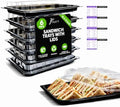 6 Pack Catering Trays with Lid – 18" Serving Trays with Lids - Reusable Serving Platter With Lid for Catering, Buffet, Picnics & Events – Party Trays With Lids (18x 12.20 x 2.95 inch) by Unknown