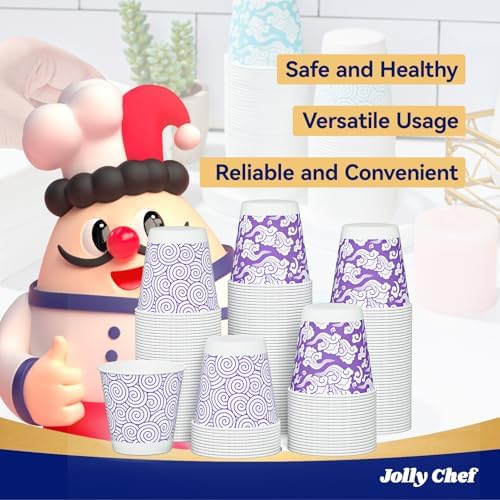 JOLLY CHEF 300 Pack Bathroom Paper Cups 3 oz - Image 6