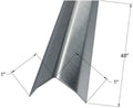 Brushed 304 Stainless Steel Corner Guards, 48" Wall Protectors, 20ga & 16ga, Available in 1/2" to 4", Multi-Pack Options (1, 2, 5, or 10) (2, 1 x 1, 20ga, with Hug Edges)