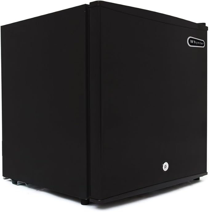 Whynter Upright Small Freezer Mini Freezer with Lock for Bedrooms, Dorms, Garages, Offices CUF-110B, Black Energy Star, 1.1 Cu Ft