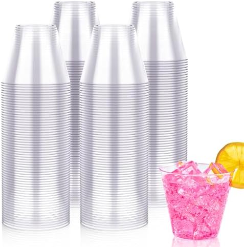 JOLLY CHEF 200 Pack 10 oz Clear Plastic Cups, Disposable Party Cups by JOLLYCHEF