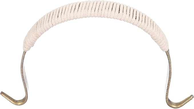 uxcell Metal Tea Pot Handle Cotton Rope Wrapped Handle U-Shape Handle Replacement for Span 4.5-5 Inch Ceramic Pottery Teapot Kettle Accessories Supplies, Bronze