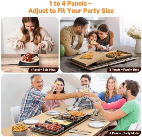 FEPPO Electric Warming Tray, 4-in-1 Food Warmers for Parties Buffet - Image 2
