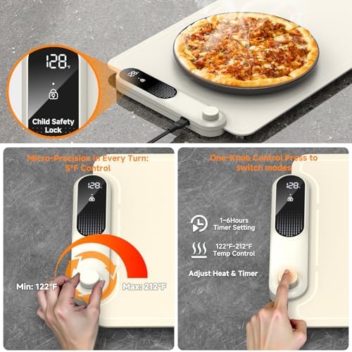 FEPPO Warming Mat for Food, Extra-Long Size 42"x12", Fast Full-Surface - Image 4