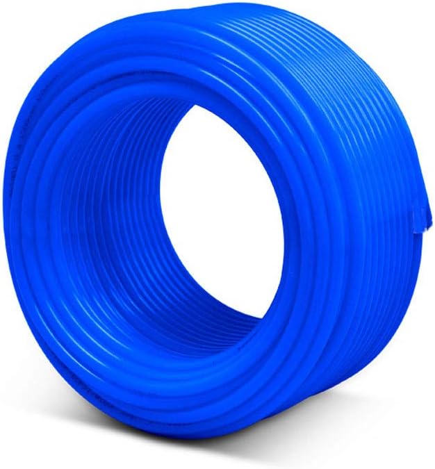 1/4" OD 25 Feet Length Blue Tubing for Reverse Osmosis De-ionized Water Filtration Systems, Refrigerators, and Other Appliances (1/4" OD, 25') NSF Certified
