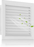 18" x 18" Paintable Gable Vent, Enhance Attic & Shed Ventilation, Durable Aluminum Design with Screen, Stylish Home Improvement - Vent Opening: 16" x 16"