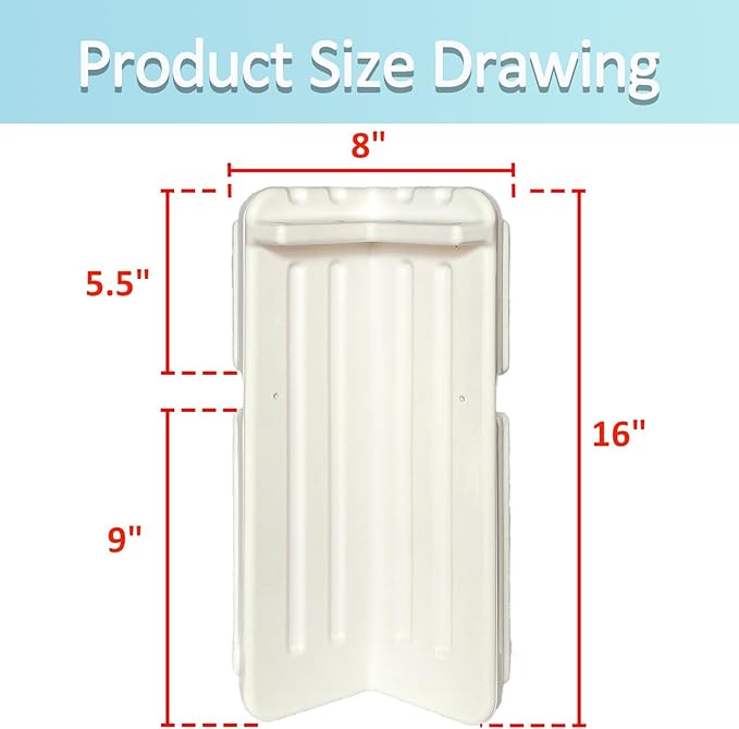 XIALUO Dock Corner Bumper Fender Inflatable Dock Protection White/Black 8"x16" Protect Docks and Ships from Damage Caused collisions
