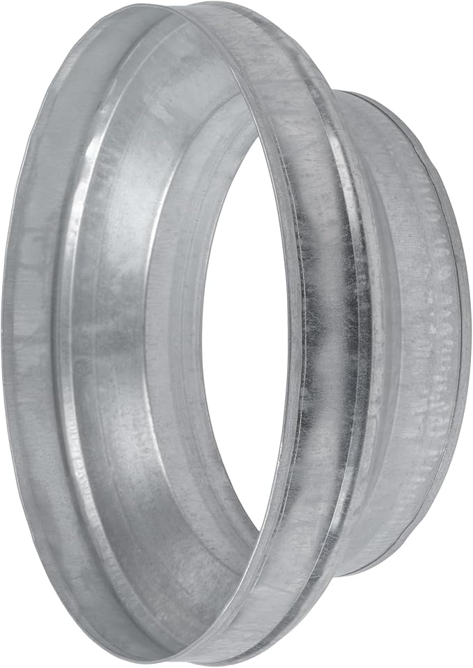 12" to 10" Inch Duct Pipe Adapter - Galvanized Steel HVAC Ducting Reducer for Ventilation - PVC Pipe, Hose Coupler - Heavy Duty Exhaust, Air Conditioner Fittings - Vent Flange Connector