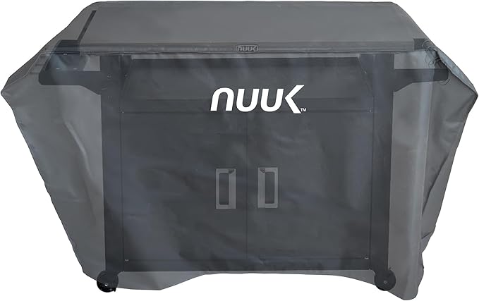 NUUK 20" x 42" Outdoor Grill Cart Prep Work Table Cover, Waterproof & UV Resistant Pizza Oven Stand Table Cover for Kitchen Island BBQ Worktable Protection